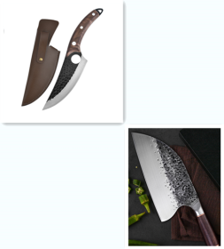 Kitchen knives (Option: Wood Black set)